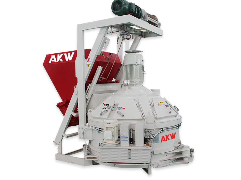 planetary concrete mixer with hopper