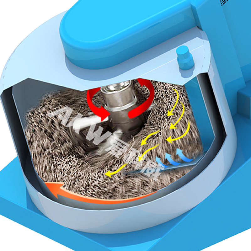 AKW 250L inclined fertilizer mixing granulator Equipment