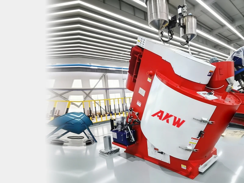 German customers use R19  Intensive counter current mixer in magnetic